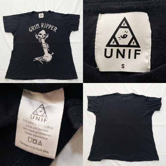 ‼️SOLD‼️ UNIF Grim Ripper Distressed black - Picture 2 of 12